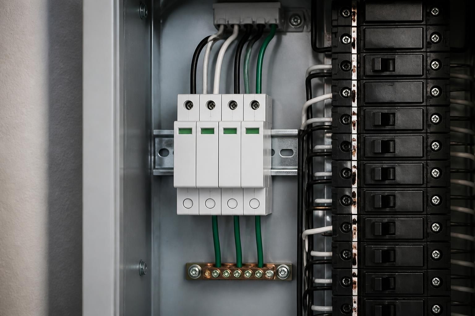 Clean surge protection equipment in a modern electrical setup